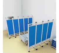 Folding Rolling Privacy Screen, Medical Privacy Screen On Wheels, 6ft Tall Foldable Room Divider Temporary Fence For Clinic/Patient/Exam Room