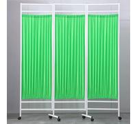 Folding Rolling Privacy Screen on Wheels for Medical Salon Spa, Mobile Room Divider with Casters, 3-Panel Partition Wall, Portable