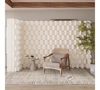 Folding Room Divider Partition Wall, Portable Privacy Screen for Home, Office, Clothing Store, and Live Streaming Background