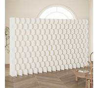 Folding Room Divider Partition Wall, Portable Privacy Screen for Home, Office, Clothing Store, and Live Streaming Background