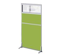 Folding Room Divider Screen - Portable Privacy Panel on Wheels for Office, Studio, Classroom, and Commercial Spaces
