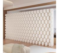 Folding Room Divider Screen with Reversible Designs, Portable Privacy Partition for Office, Salon, Home Separation
