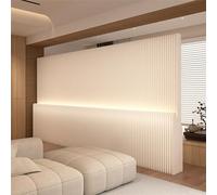 Folding Room Divider with LED Light, Portable Privacy Screen for Room Separation, Home Office Decor