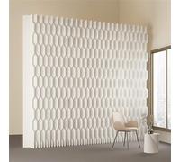 Folding Room Divider with Reversible Designs, Privacy Screen for Office, Salon, Home Separation
