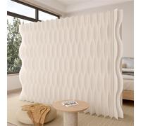 Folding Room Divider with Reversible Designs, Privacy Screen for Office, Salon, Home Separation
