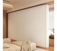 Folding Room Partitions and Dividers, 180cm Tall, Portable Decoration Screen for Home, Office, Restaurant & Bedroom, 500cm Wide, White