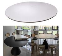 Folding Round Table 178cm, White Wooden Top, No Legs, Portable Conference & Coffee Table with Metal Hardware, Easy to Store, Perfect for Events & Gatherings