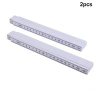 Folding Rule 2 Meter Dual-Scale Metric for imperial Folding Rule | 2-meter total length, 10-section fold, locking hinge mechanism, dual-scale readout, carpenter essential
