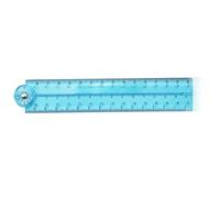 Folding Ruler, 30cm Foldable Ruler 15cm Clear Ruler Stationery Ruler Transparent Straight Ruler Shatterproof Geometric Ruler Flexible Plastic Ruler for Kids Students School Office