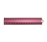 Folding Ruler,Geometric Measuring Tool- Foldable Design for Architects, Artists, Designers-for Classroom, Office Use (Dark Red)