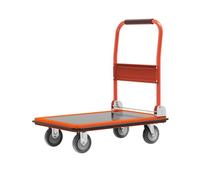 Folding Sack Trolley Cart Household Trolley Transporter Lightweight Flatbed Silent Foldable Express Delivery Trailer Hand Truck(Medium)