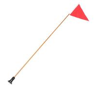 Folding Safety Flag Pole for Boat and Kayak, Aluminum Portable Warning | Easy Installation, Lightweight Folding Design, Ship Accessory with Screw and Washer, for Water Sports Use