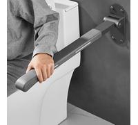 Folding Safety Grab Bar - Wall Mounted Toilet Support, 70cm Length, Bathroom Handrail for Enhanced Stability and Safety