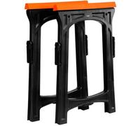 Folding Saw Horse Trestle Twin Support Bars Cutting Stands Rubber Insert