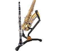 Folding Saxophone Floor Stand Adjustable Saxophone Holder Metal Triangular Base Tripods Standing Rack For Alto Tenors Sax Adjustable Musical Instrument Stand