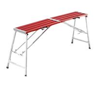 Folding Scaffolding Platform, 400KG Capacity, 5-Level Height Adjustable Work Platform, Portable Ladder with Anti-Slip Surface for Painting and Construction