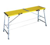Folding Scaffolding Platform, 400KG Capacity, 5-Level Height Adjustable Work Platform, Portable Ladder with Anti-Slip Surface for Painting and Construction