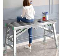 Folding Scaffolding Work Platform, Adjustable Working Platform, Multi-purpose Portable Folding Scaffold, Compact Design, Easy To Store, Ideal for Home and Renovation Use, Versatile and Safe，