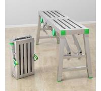 Folding Scaffolding Work Platform, Folding Scaffolding, Multi-Purpose Heavy Duty Scaffolding Ladder, Height Adjustable, Bench Ladder - Foldable，（180 * 40）