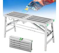 Folding Scaffolding Work Platform, Portable Adjustable Work Platform, Multipurpose Scaffold Tower, with Adjustable Height, Strong and Durable, Ideal for Workshop and Renovation Use，（001，200*
