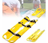 Folding Scoop Stretcher, Lightweight Fire Emergency Medical Flat Folding Stretcher, for Medical Emergency Rescue, Ambulance, Fire Rescue