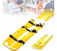 Folding Scoop Stretcher, Plastic Scoop Stretcher, Emergency Portable Adjustable Length Travel Stretcher, for Medical Emergency Rescue, Ambulance, Fire Rescue