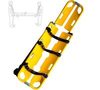 Folding Scoop Stretcher, Portable Medical Emergency Stretcher, Lightweight Aluminum Alloy Patient Transport Rescue Gurney, for Hospital Clinic Weight Capacity 159kg