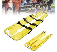 Folding Scoop Stretcher Portable Medical Emergency Stretcher Lightweight Aluminum Alloy Patient Transport Rescue Stretcher for Hospital Clinic Weight Capacity 159kg