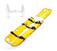 Folding Scoop Stretcher,Portable Medical Emergency Stretcher,Patient Transport Rescue Stretcher Gurney for Hospital Clinic Weight(Includes 3 fixing straps + 10 emergency insulation blankets)