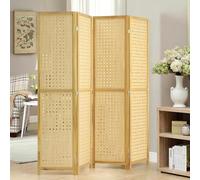 Folding Screens And Room Dividers, Wooden Room Divider Screen With Pegboard Display Stand, Pegboard Room Divider, Free Standing Room Partitions Separator, For Bedroom Office Living Room