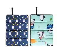 Folding Seat Mat,2Pcs Seat Pad Seat Cushion Mat Portable Sit Mat Outdoor Chair Mat Waterproof Durable Cushion Pad Beach with Insulation Camping Sit Mat Folding Hiking Mat Portable Mat (Green/Blue)
