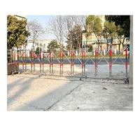 Folding Security Gate - Portable Extendable Stainless Steel Traffic Barrier for Road Entrances