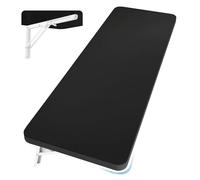 Folding Shelf Bracket with Console - Space-Saving Wall-Mounted Shelf for Home Office & Kitchen - Black 31.5 x 7.87 inches - & Stylish Storage Solution