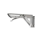 Folding Shelf Brackets 2pcs 8-18 Inch Folding Angle Bracket Triangle Shelf Support Adjustable Wall Mounted Bench(14 Inch-2pcs)