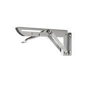 Folding Shelf Brackets 2pcs 8-18 Inch Folding Angle Bracket Triangle Shelf Support Adjustable Wall Mounted Bench(12 Inch-2pcs)