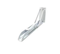 Folding Shelf Brackets 2PCS K/F/L-Type Folding Bracket Floating Wall Mounted Fixing Bar Shelf Bench Thickened Triangular Support Rod Holder(2pcs K 16inch)