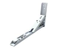 Folding Shelf Brackets 2PCS K/F/L-Type Folding Bracket Floating Wall Mounted Fixing Bar Shelf Bench Thickened Triangular Support Rod Holder(2pcs F 10inch)