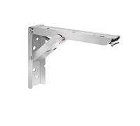 Folding Shelf Brackets 8/10/12/14Inch Folding Bracket Wall Mounted Triangle Shelf Floating(14Inch 1pair)