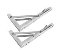 Folding Shelf Brackets, Adjustable Shelf Brackets - Triangle Shape Foldable Wall Shelf Brackets, Shelf Brackets, Folding Table Hinge, Safe Home Improvement
