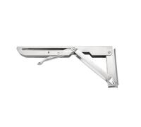 Folding Shelf Brackets,Fold Down Wall Mounted,2PCS Stainless Steel Folding Angle Bracket White Black Iron Triangle Wall Mount Bracket(Silver,20 inch)