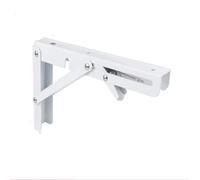 Folding Shelf Brackets,Fold Down Wall Mounted,Folding Bracket Wall Mounted Triangle Shelf Floating Shelf Kitchen Shelf Bracket(White,16 inch)