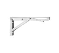Folding Shelf Brackets Heavy Duty, Wall Mounted Folding Angle Bracket Multicolor Multiple Sizes(Silver,12inch)