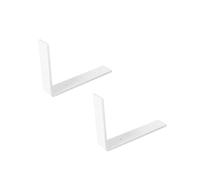 Folding Shelf Brackets, L-Shaped Bracket, Triangle Support, Object Plate Fixed Iron Wall Hanging Tripod(White,300MM)