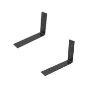 Folding Shelf Brackets, L-Shaped Bracket, Triangle Support, Object Plate Fixed Iron Wall Hanging Tripod(Black,300MM)