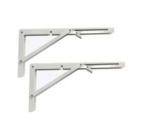 Folding Shelf Brackets Max. Load 220 lb, Heavy Duty DIY Wall Mounted Shelf Bracket Space Saving for Table Work Bench (12 INCH-2PCS)