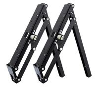Folding Shelf Brackets Max Load 220lbs Space Saving Silent Closure for Home