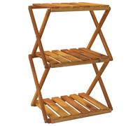 Folding Shelf Shoe Rack Shoe Storage Shelf Brown Solid Wood Acacia vidaXL
