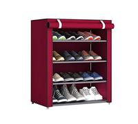 Folding Shoe Rack Stool with Leather CushionFreestanding Bucket Shape Storage Orga for Shoes Ideal for Entrances Hallways Wardrobes and Bedrooms