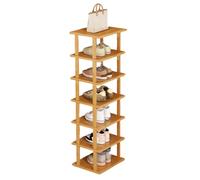 Folding Shoe Rack Stool with Leather CushionFreestanding BucketShaped Shelf for Entryway Hallway Wardrobe BedroomStylish & Functional Storage Solution