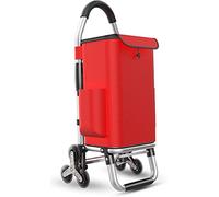 Folding Shopping Cart, 36L Capacity, Stair Climbing Design, Lightweight Aluminium Frame, Detachable Oxford Bag for Groceries and Shopping